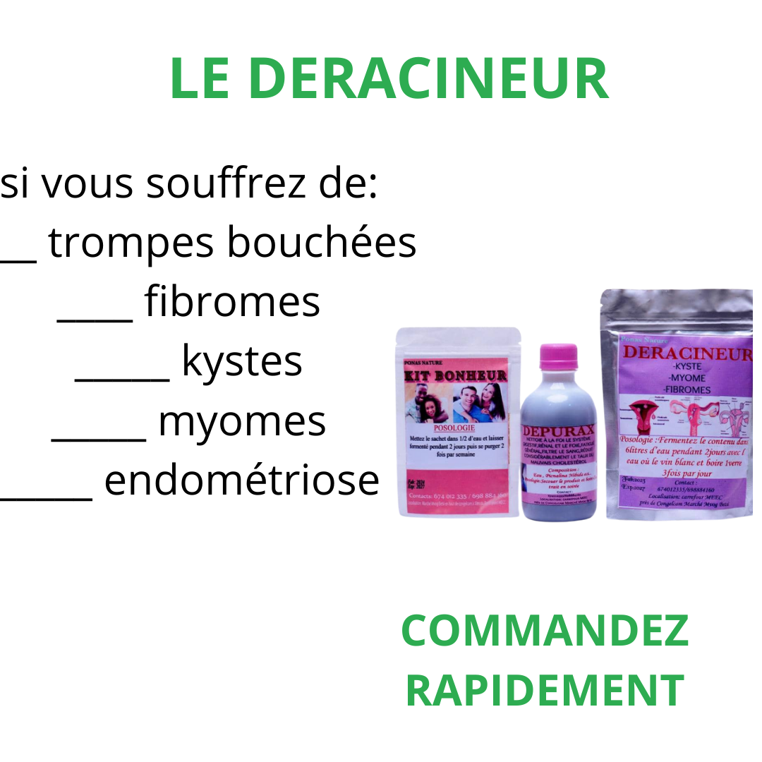 deracineur comme son nom l'indique sa vient déraciner les kystes, myomes, fibromes, trompes bouchées,
