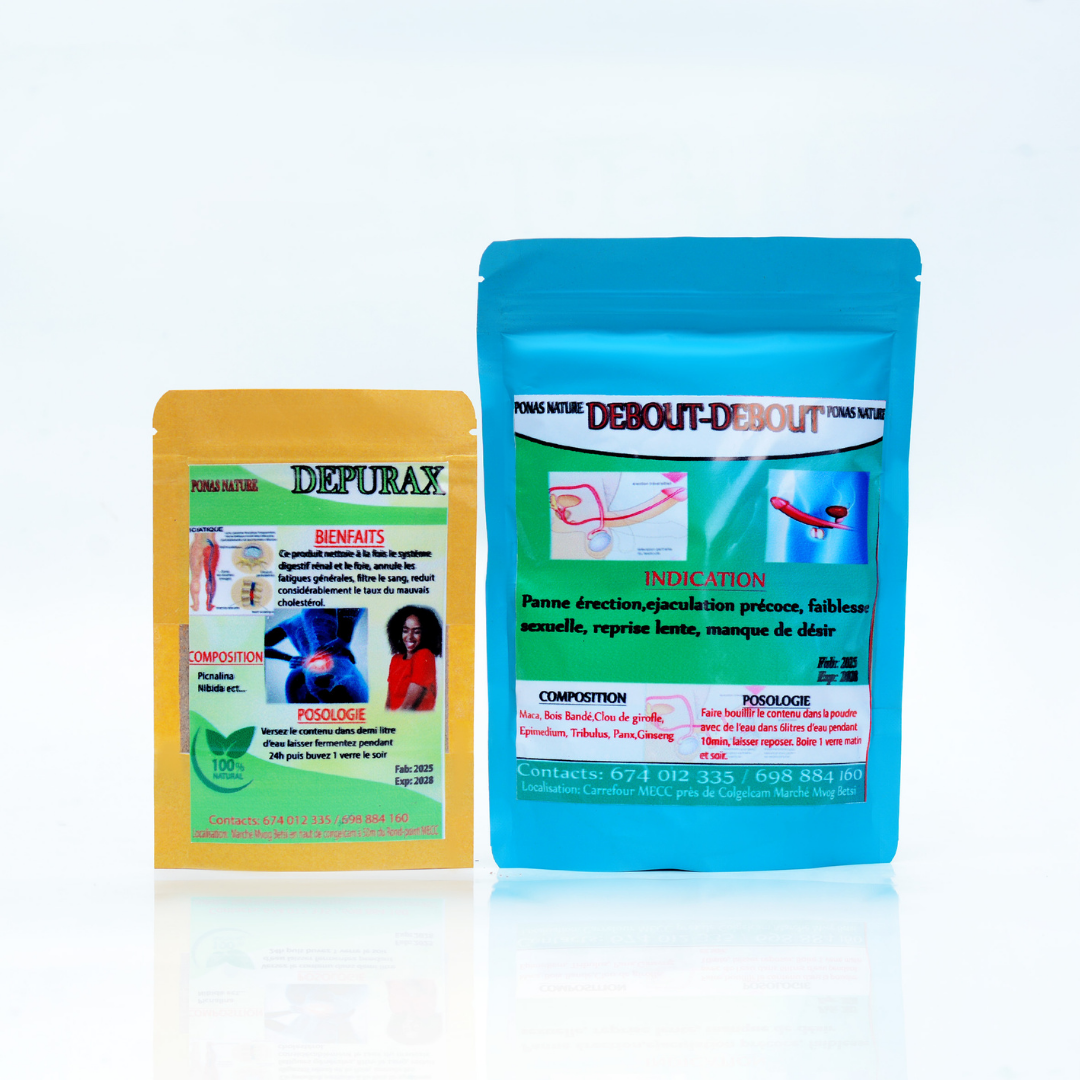 LE KIT DEBOUT DEBOUT + DEPURAX c est  un duo qui ne tape pas poto .il viens redonner du bonheur et du plaisir a tous les hommes qui ont perdus confiance en eux
