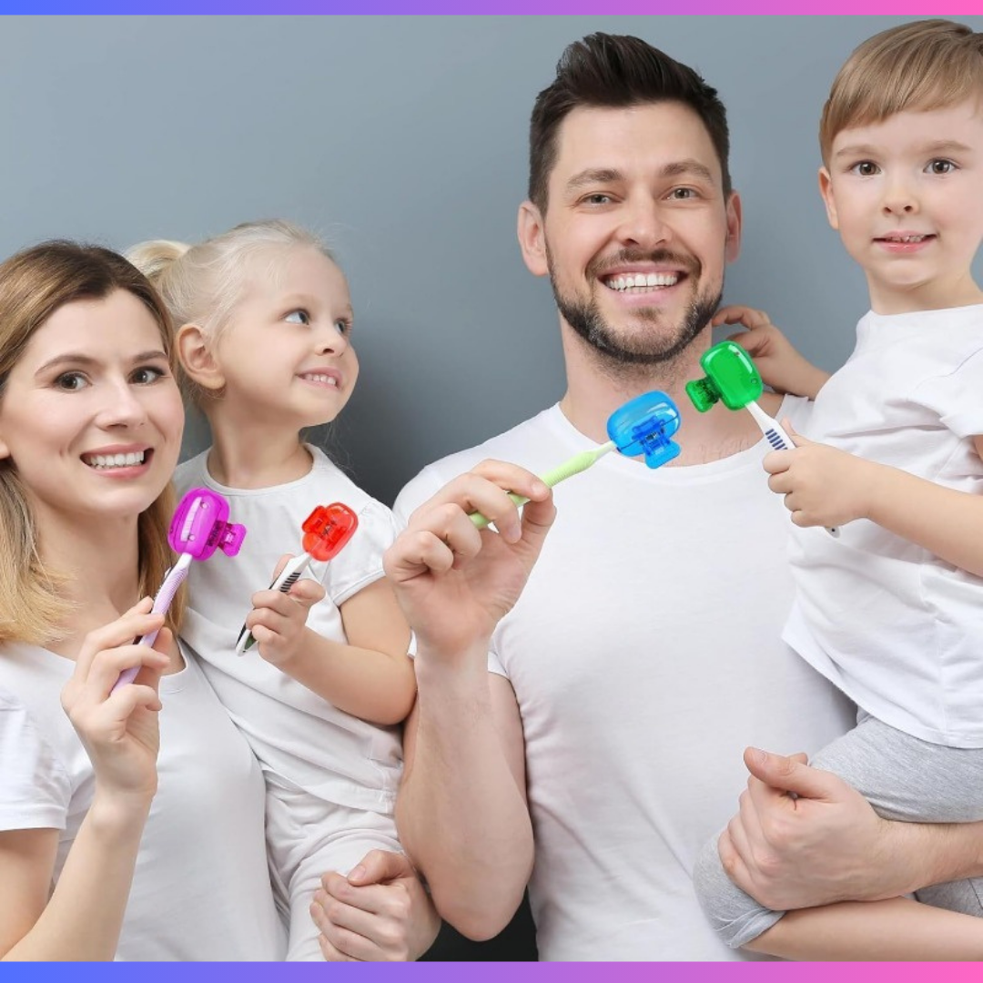 GARDEZ VOTRE BROSSE A DENTS A L ABRIS DES MICROBES GRACE AU CAPUCHON PROTECTEUR ANTIBACTERIEN