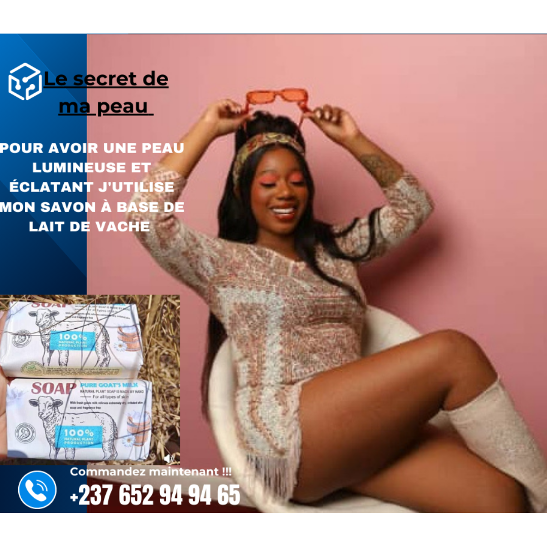 Savon Masque au Lait de Chèvre Frais Bio *2 Achetés + 1 OFFERT le tout a 13000f Idéal pour Eczéma, Psoriasis, Acné, Hydratant, Apaisant pour une Peau Douce et Éclatante
